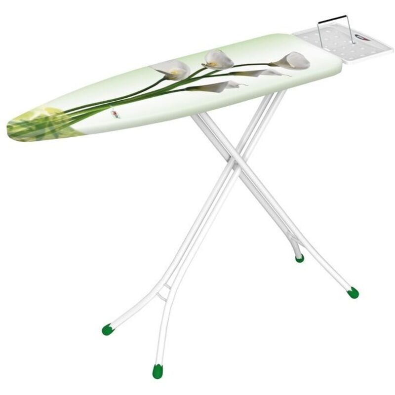 Table à Repasser 'Classique' Repose-Fer Avec Arc Réversible - ouvert cm.135,5x34x90h. - fermé cm.3x5,3x150h.