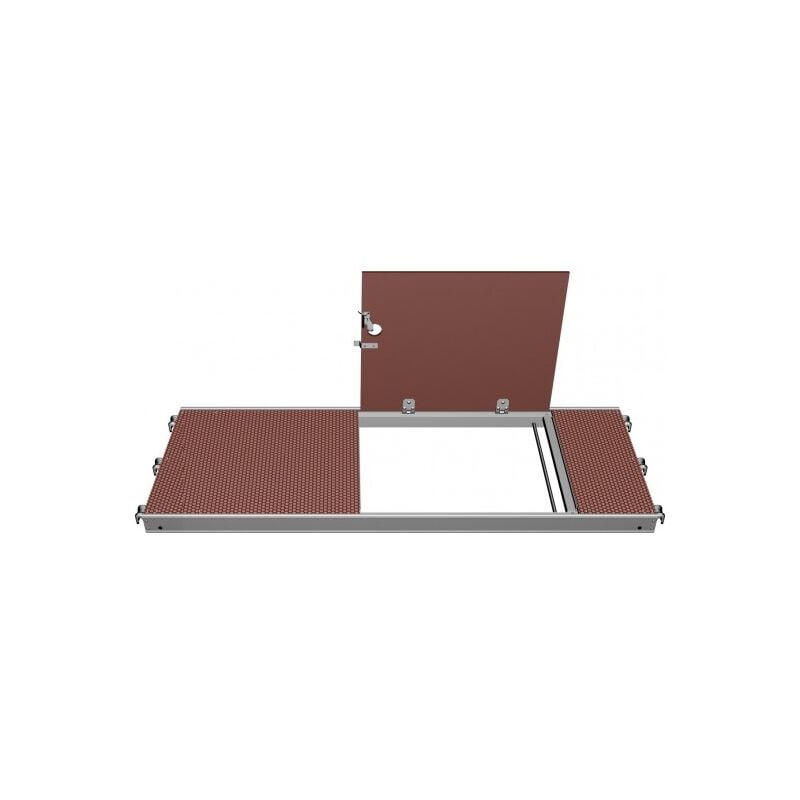 Plancher à trappe decale sans échelle combi aluminium bois pour échafaudage multidirectionnel universel - Layher