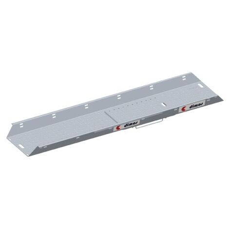 Plancher alu bac à trappe L 3m l 60cm avec 2 plinthes intégrées - DIMOS - 3000 mm