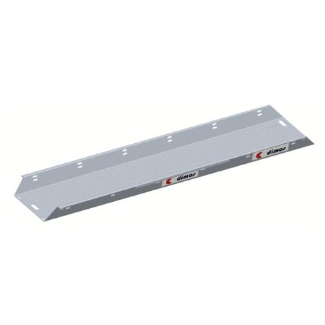 Plancher alu bac droit L 3m l 60cm avec 2 plinthes intégrées - DIMOS - 3000 mm