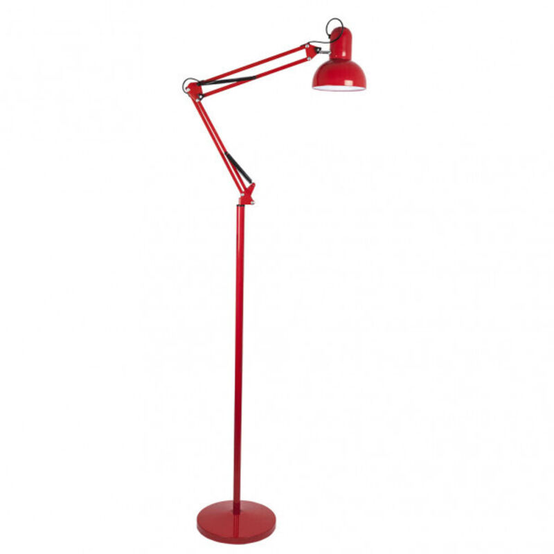 Fabrilamp Flexo De Pie Articulable Rutilo 1xe27 Red 180x28x28 Cm Fabrilamp Flexo De Pie Articulable Rutilo 1xe27 Red 180x28x28 Cm