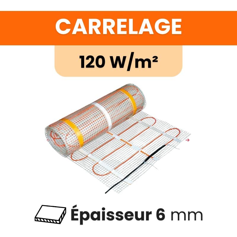Plancher chauffant électrique Ignis 120 W/m² pose sous carrelage - 1.5 m²