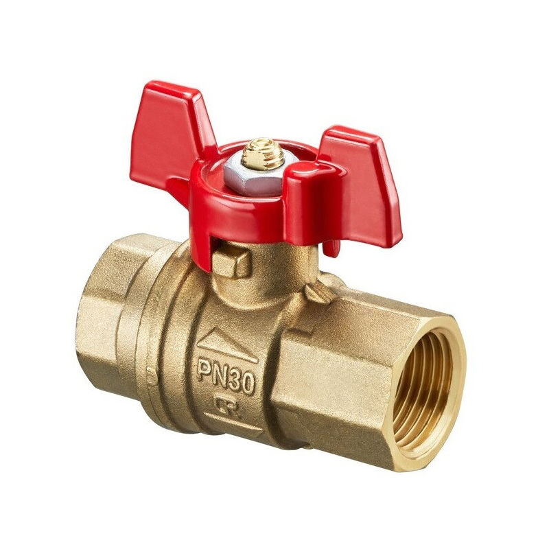 FP - robinet a tournant spherique laiton, manette, ff 1/2