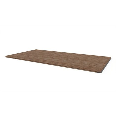 Plancher en bois 3m2 universel traité couleur: marron