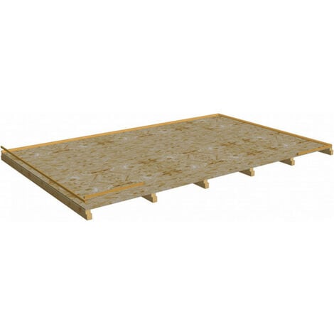Plancher pour abri de jardin 12.65m² - Habrita - plba4030