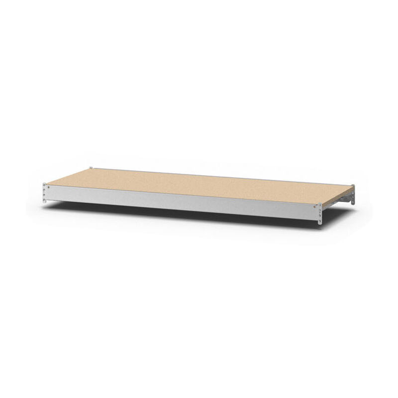 Plancher supplémentaire pour rayonnages grande portée assemblage enfichable profilés en t LxP 150x50cm Capacité de charge 350kg Plancher en acier