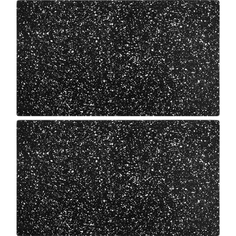 Vidaxl - Planches à découper 2 pcs avec motif de granit Verre trempé