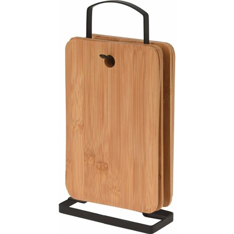 Planches à découper en bambou, 5 pièces sur une grille