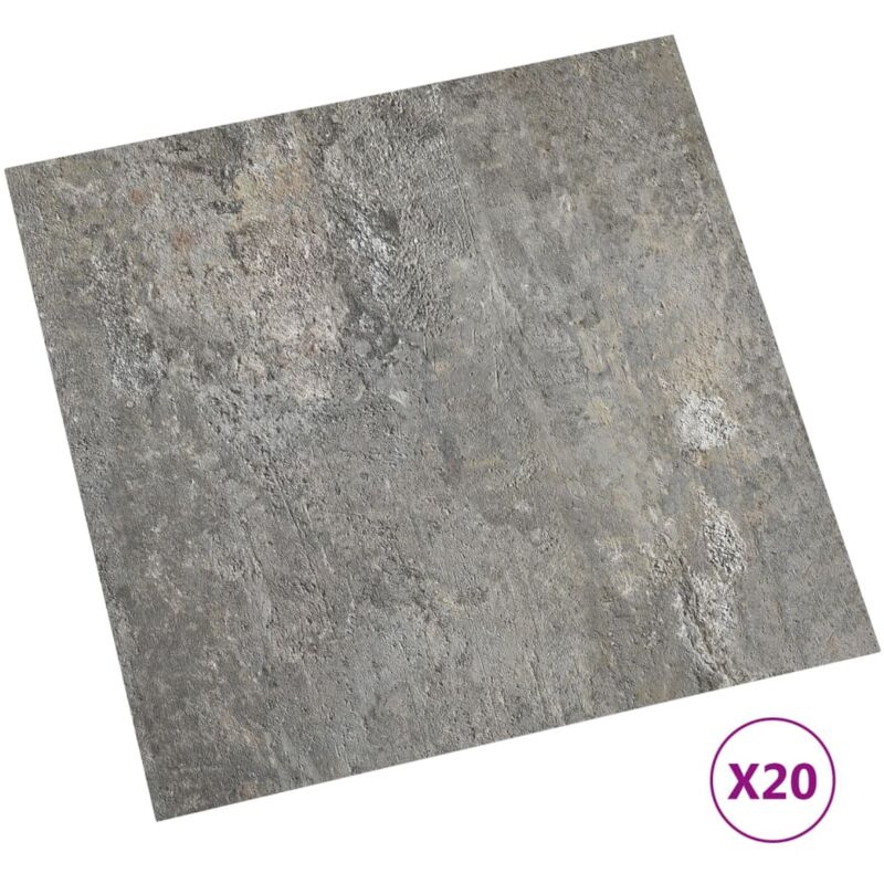 Vidaxl - Dalles de plancher autoadhésives 20 pcs pvc 1,86 m² gris