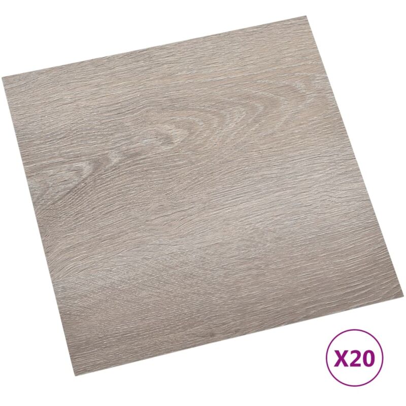 Vidaxl - Dalles de plancher autoadhésives 20 pcs pvc 1,86 m² taupe