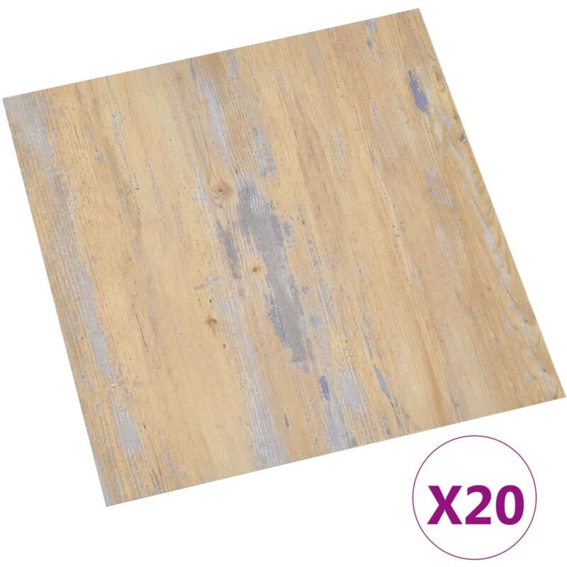 Vidaxl - Dalles de plancher autoadhésives 20 pcs pvc 1,86 m² marron
