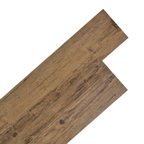 Planches de plancher autoadhésives 2,51 m² 2 mm Marron noyer vidaXL
