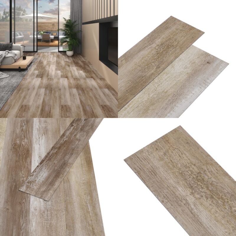 Dalles de plancher pvc 5,02 m² 2mm autoadhésif délavage de bois - Carrelage Pvc - Dallettes Pvc - Planchers Pvc - Revêtement De Sol Pvc - Revêtement