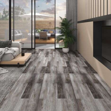 Planches de plancher PVC Non auto-adhésif 5,26 m²2 mm Bois rayé vidaXL