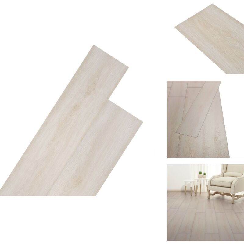 Planches de plancher pvc Non auto-adhésif Chêne blanc classique - Parquet Pvc - Revêtement De Sol Pvc - Plancher Pvc - Carrelage Imitation Bois