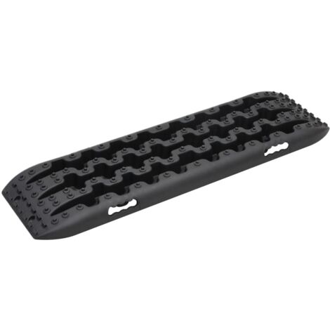 Planches de traction 2 pc Noir 106x30,5x7 cm Nylon CFW977195