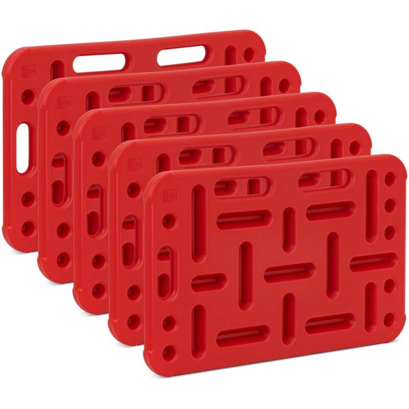 Panneaux de triage pour porcs lot de 5 77 x 47 cm rouge - Panneau de guidage