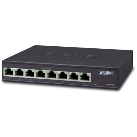 Planet Desktop 8 porte 1000Base-T, GSD-805