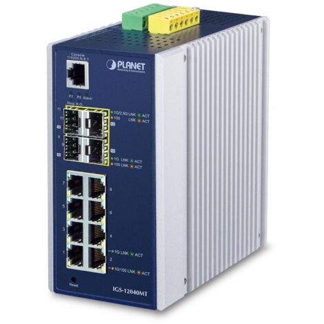 Planet IP30 Industrial 8 1000TP, IGS-12040MT