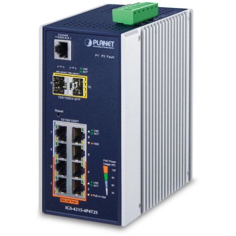 Planet IP30 Industrial L2/L4 4 porte, IGS-4215-4P4T2S