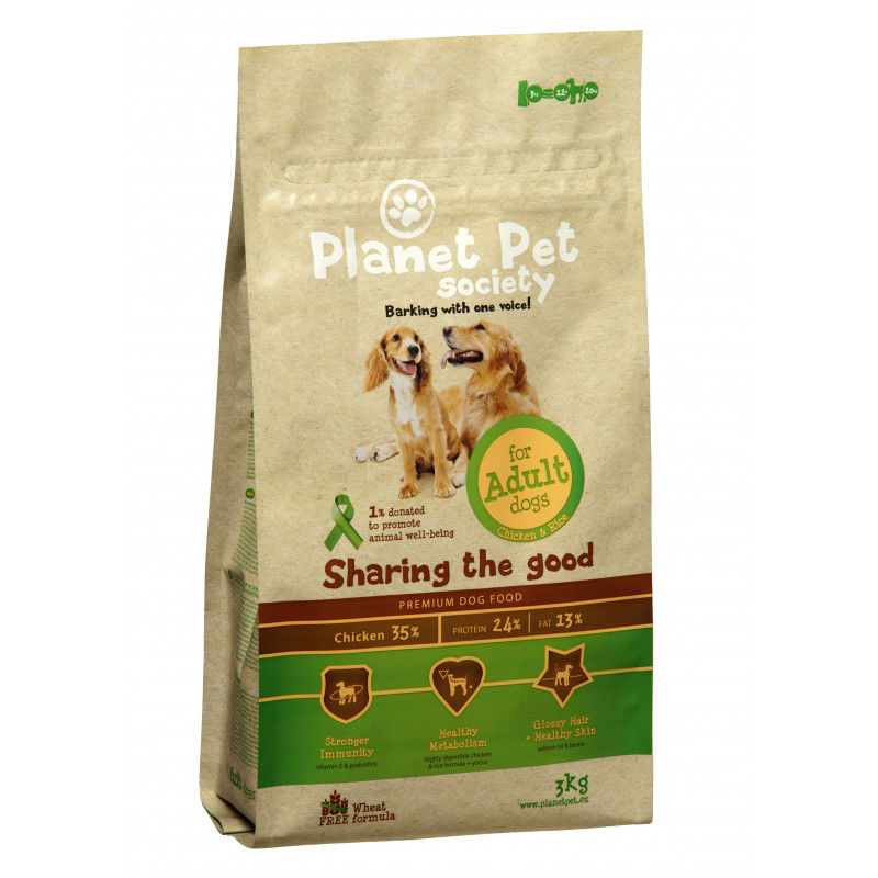 

Planet Pet Adulto Pollo y Arroz 3Kg