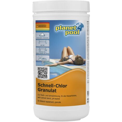 Planet Pool - Schnell-Chlor-Granulat, 1 kg