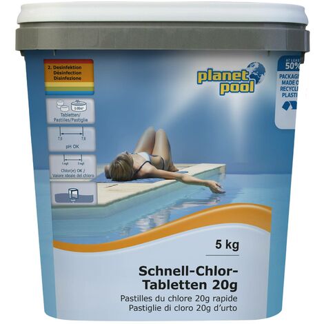 Planet Pool - Schnell-Chlor-Tabletten 20 g, 5 kg