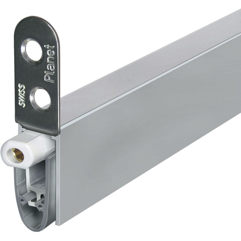 Planet - Türbodendichtung kt-rd-fh, automatischer Türdichter für Drehtüren Länge 1085mm Aluminium natur
