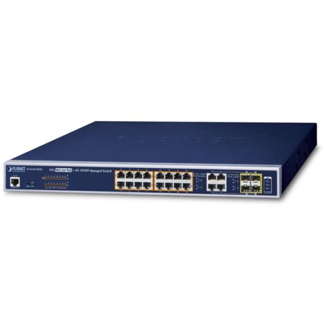 PLANET Technology Planet GS-4210-16P4C - Géré - L2+ - Gigabit Ethernet (10/100/1000) - Connexion Ethernet - supportant l'alimentation via ce port (PoE) - Grille de montage - 1U