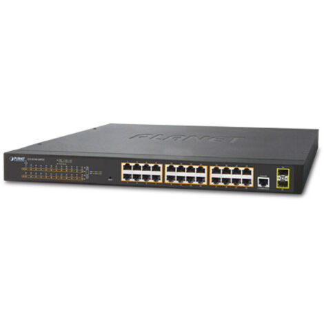 PLANET Technology Planet switch Niv2 24P Gigabit PoE+ 300W et 2 ports SFP (GS-4210-24P2S)