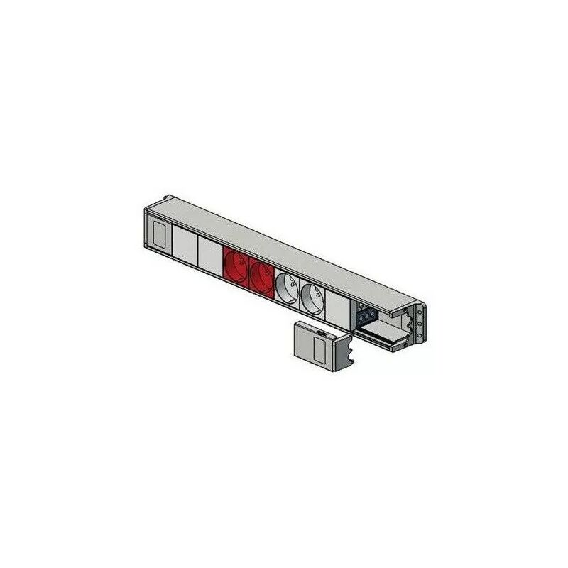 28183 Bloc nourrice 16A 2x2P+T+ 2X2P+T DE+2VI Logix - Planet Wattohm
