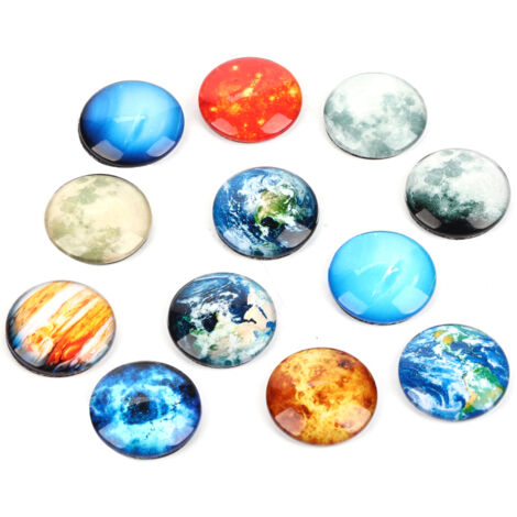 Planeten-Kühlschrankmagnete – 12 hochwertige magnetische Kühlschrankmagnete