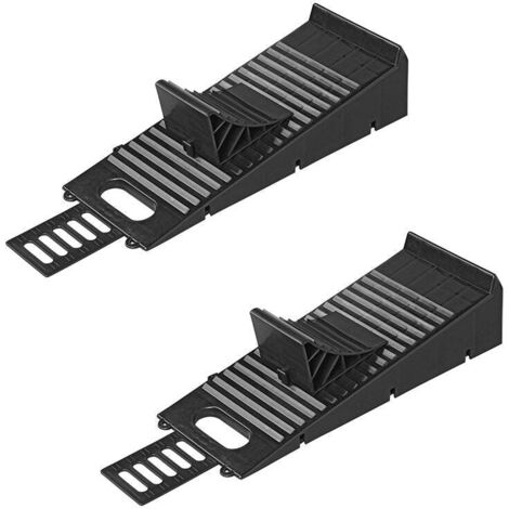 Planiermaschine mit unterlegkeil schwarz - 2er set