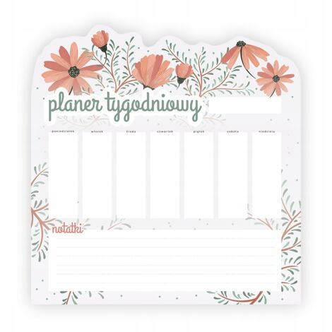 PLANIFICADOR SEMANAL MAGNÉTICO PARA NEVERA 58x60cm
