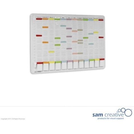 VIVOL Planificateur de cartes année 13 colonnes 32 fentes 60x85 cm