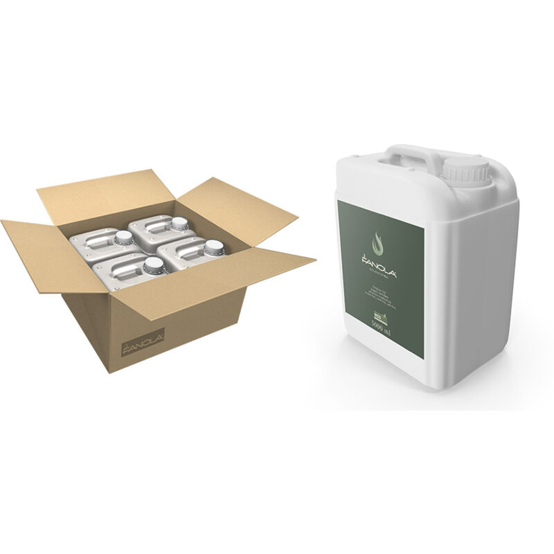 Fanola Premium Liquid Fuel - Bioéthanol pour cheminées - Origine végétale - Combustion propre - Pas de fumées, de suie ou de cendres - Respectueux de