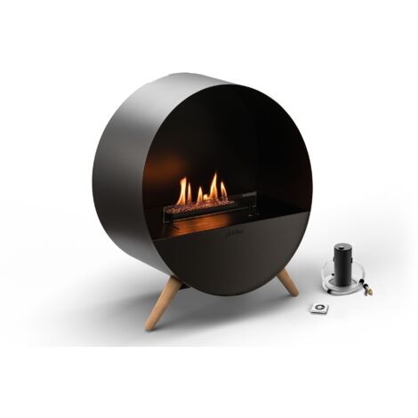 Planika – Wall and Floor Bubble, chimenea automática de bioetanol BEV de pared o de suelo, de diseño moderno y versátil para instalación en interiores.