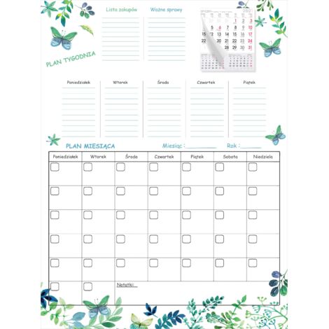 Planner per frigorifero, lavagna magnetica, grande, mensile, settimanale, XXL