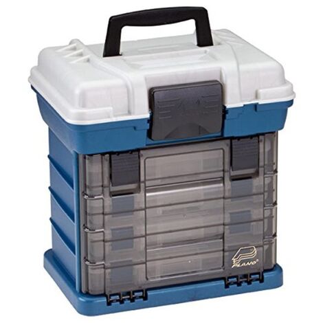 Plano 4-By Rack System 3600 Organizzatore per attrezzi da pesca, portatile per attrezzi, piccole parti, vassoi rimovibili, articoli per la pesca, per le perline