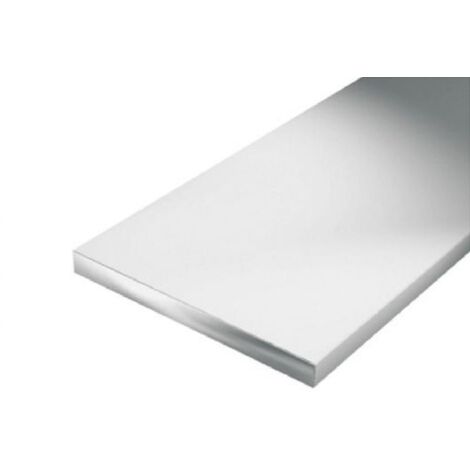 Plano / barra aluminio 2000/15x2mm plata