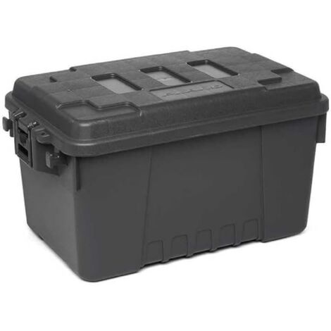 Plano Sportsman's Trunk - Piccolo baule, PLAT16, antracite, organizer per bagagliaio, tronco resistente, tronco impilabile, durevole, baule da esercito, baule da esterno, baule da garage, bagagliaio