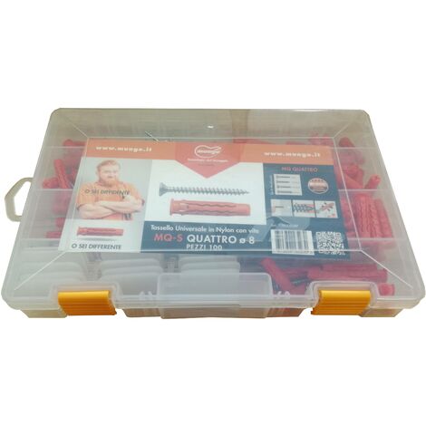 Planobox tasselli mq-s quattro ø 8 con vite – 100 pz