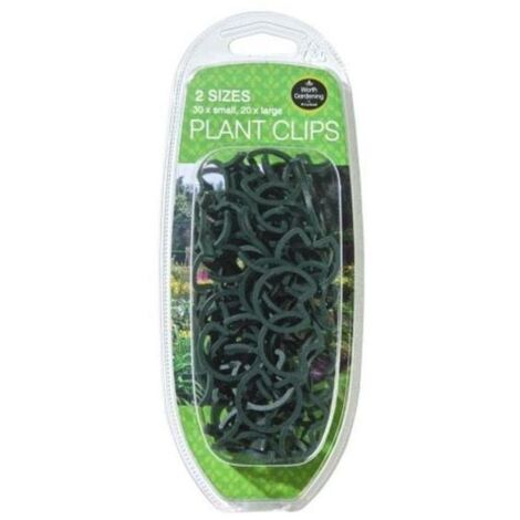Plant Clips Dark Green Pack Of Fifty Large And Small Garland