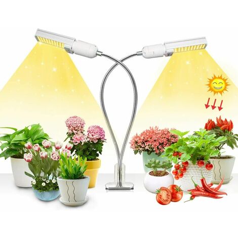 LED Horticole Lampe USB Grow Light avec 5 Luminosités & 3 Modes Floraison 360° Adjustable Lampe de Croissance pour Semis 4/8/12H Timer 30W 156LEDs Lampe de Plante Spectre Complet Succulentes 