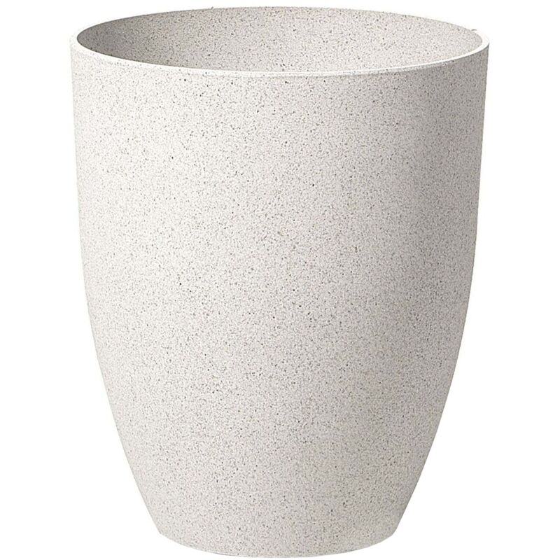 Beliani Plant Pot Croton 35 Cm Off-white