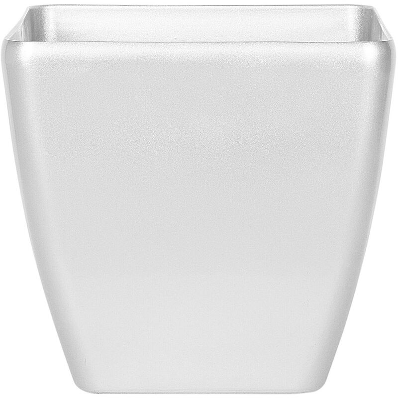 Modern Silver Clay Flower Pot Fibreglass Indoor Outdoor 50 x 50 x 48 cm Astras