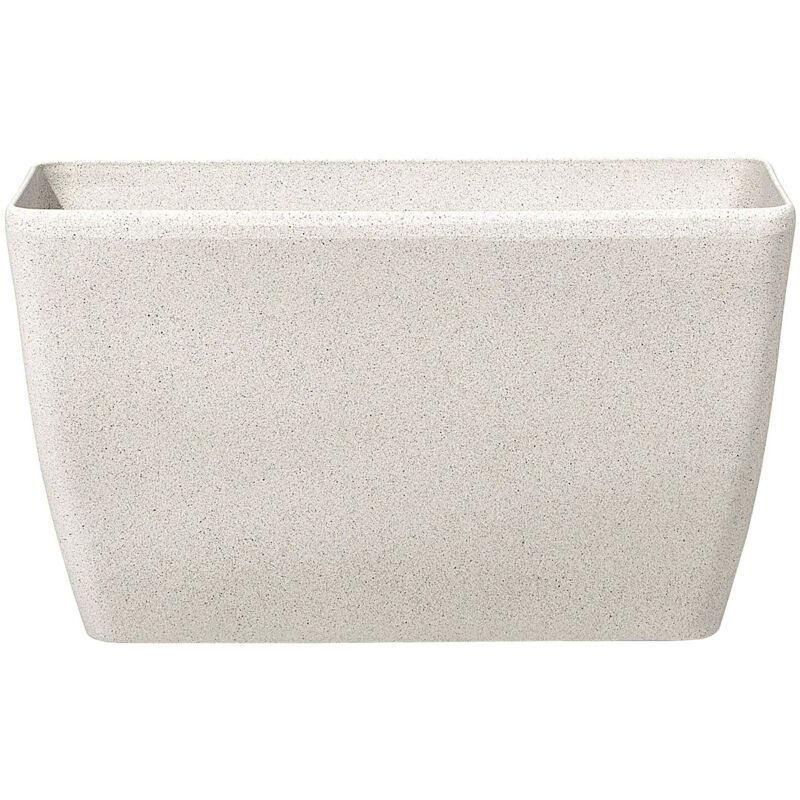 Beliani Plant Pot Baris 74 Cm Light Beige