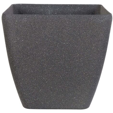 Plant Pot ZELI 42 cm Dark Grey