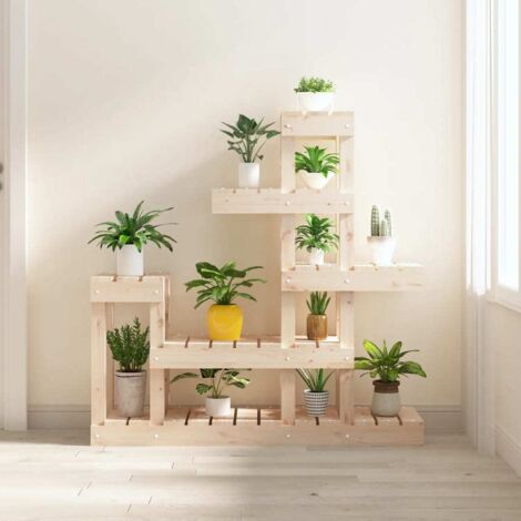 Plant Stand 92x25x97 cm Solid Wood Pine vidaXL