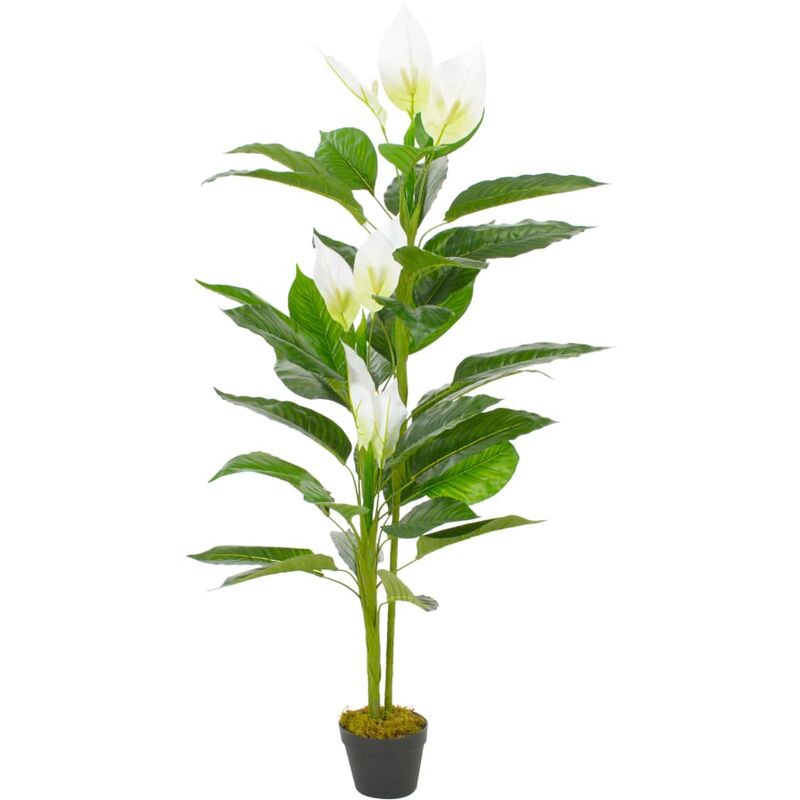 

Planta artificial Anthurium con macetero 155 cm blanca